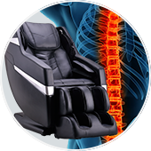 The Brookstone BK-250 massage chair is equipped with advanced body scan technology