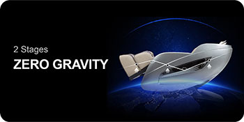 Titan Oppo 3D massage chair in zero gravity stage