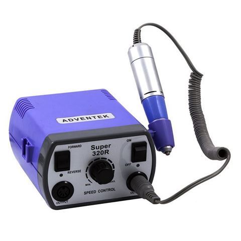 purple drill machine with black cable