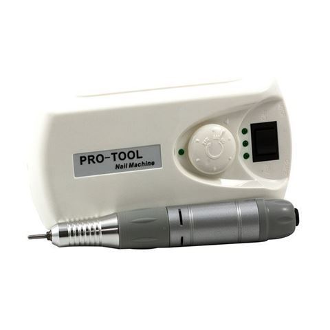 ivory portable nail drill in white background