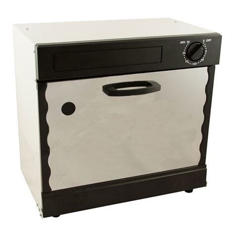 sterilizer box with black outside and white in middle