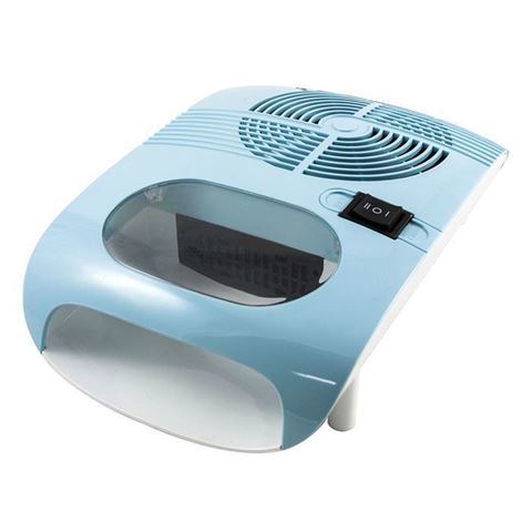 blue nail dryer with fan