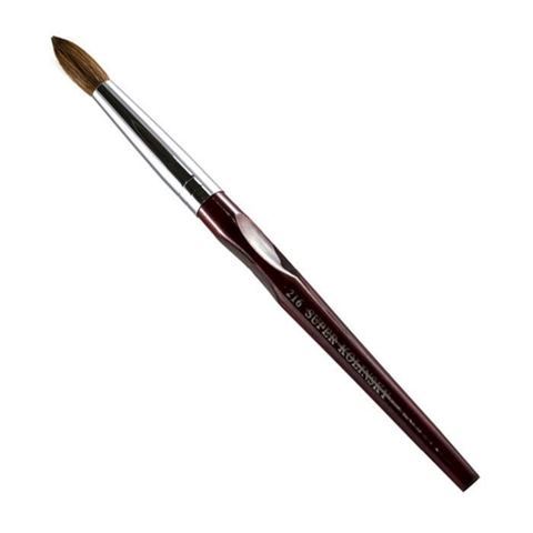 rosewood nail brush on white background