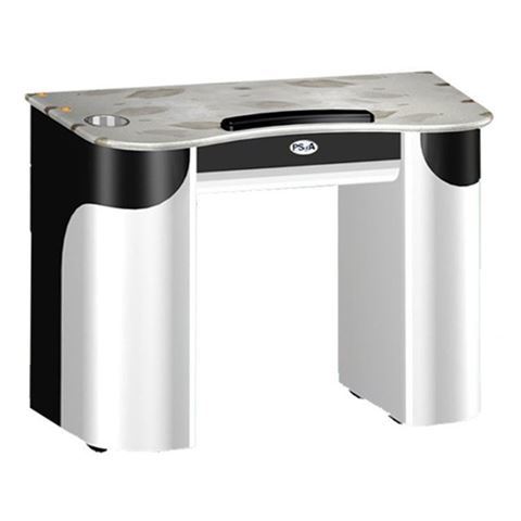 white and black color nail table