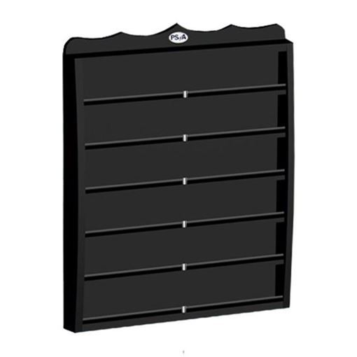 black nail polish wall mount rack
