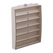 almond / cappuccino nail polish wall mount rack