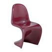 burgundy plastic waiting chair
