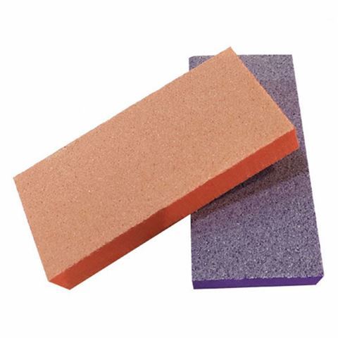 orange and purple nail buffers