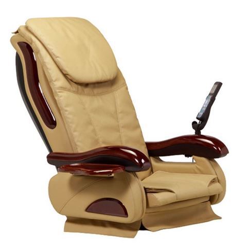 beige leather top chair