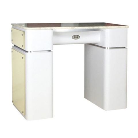 t39 nail table in white / beige
