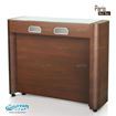 paris single nail bar straight combo with UV lamp holes