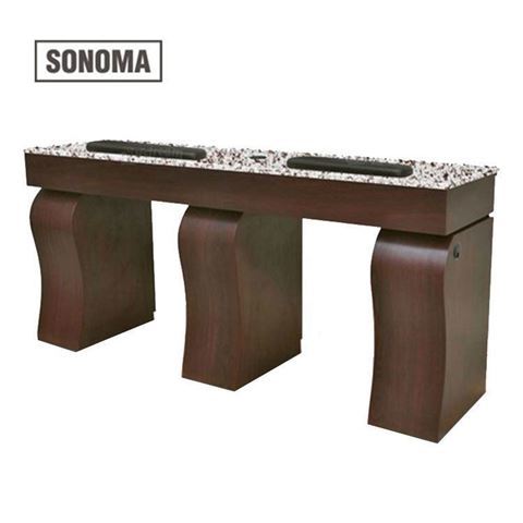 gulfstream sonoma double nail table front view
