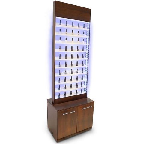 Gulfstream Paris nail polish cabinet with LED lights