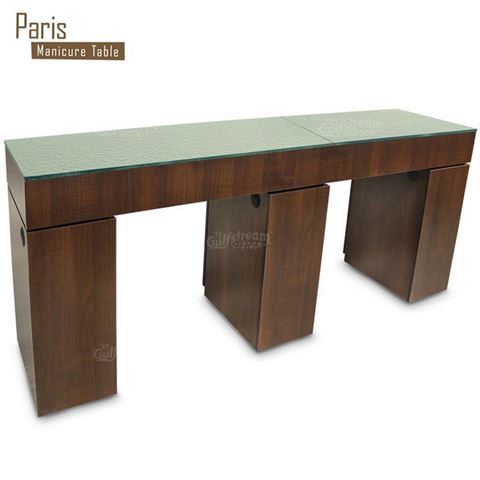 Gulfstream Paris Double nail table in truffle