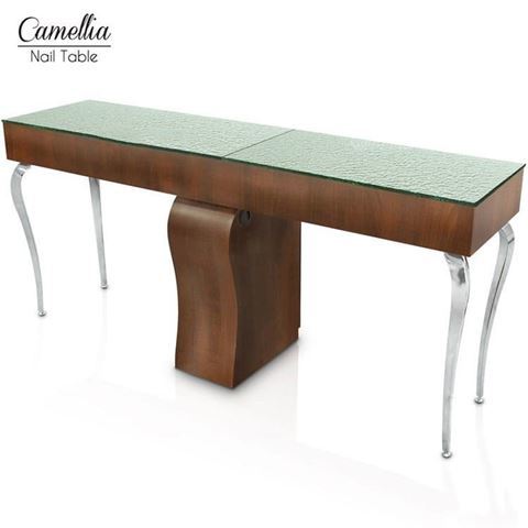 Gulfstream Camellia double nail table in truffle