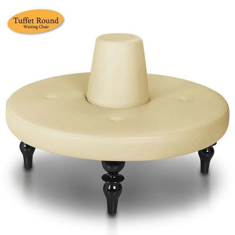 Gulfstream Tuffet salon waiting chair in butterscotch