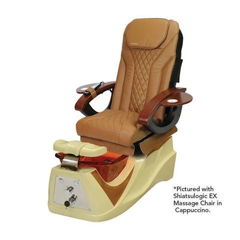 Lenoir Pedicure Chair With Cappuccino Shiatsulogic EX Chair