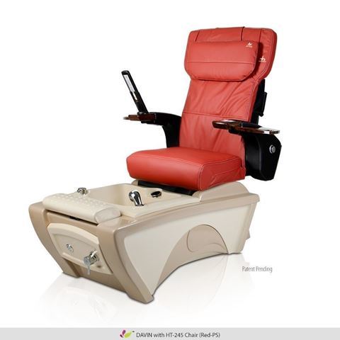 Davin pedicure spa with Human Touch HT-245 red cushion