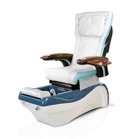 Waverly pedicure chair with tiffany blue & ivory P20 massage system