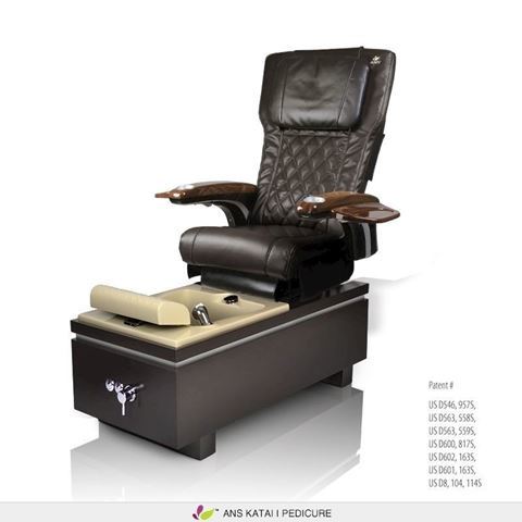 Katai 1 pedicure chair with espresso ANS P20 massage system