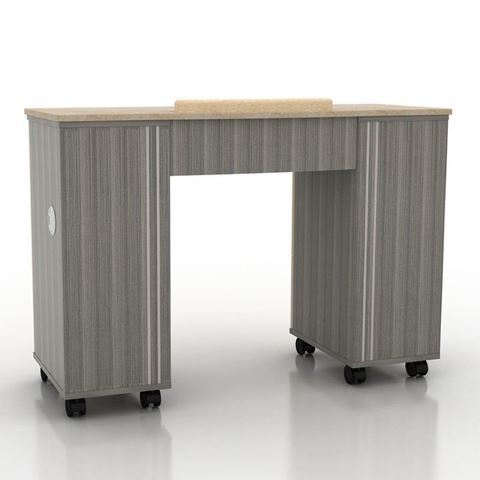 Alera nail table in grey color front view