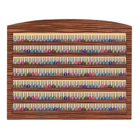 dark oak laminate Verona II nail polish rack