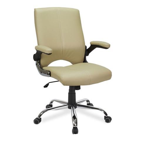cream vinyl Versa customer chair