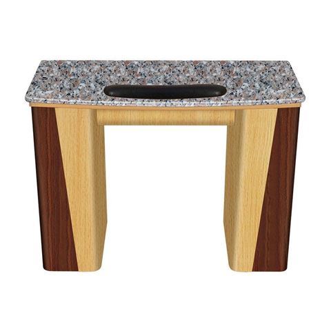 cherry & amber maple with grey marble top VL-100 nail table