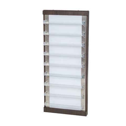 white and dark laminate PSD NV-610 wall polish rack