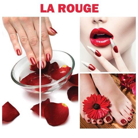 4 piece set of La Rouge canvas murals