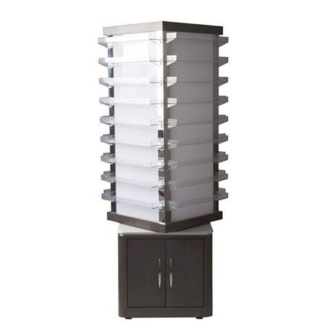 dark walnut VM810 rotating polish rack