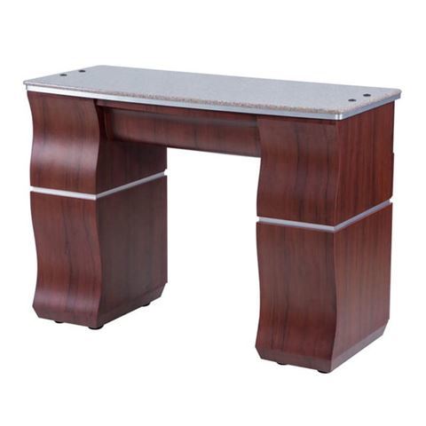 sedona red VP310 Prive nail table with brown marble top