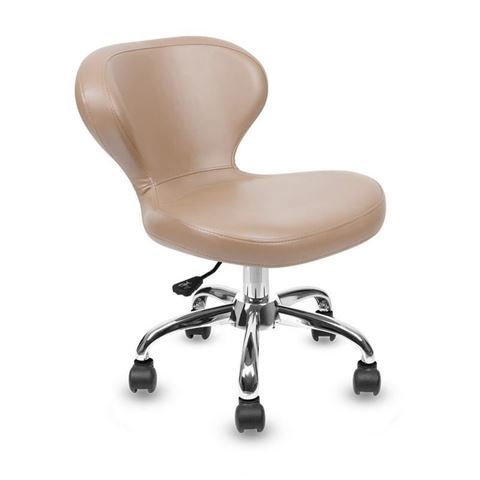 acorn leather Classic curved pedicure stool
