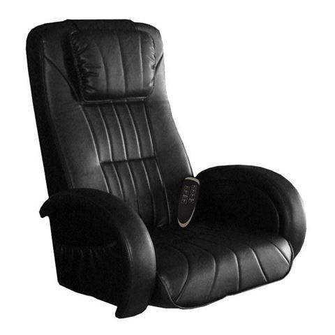 black vinyl leather hiatsulogic CX massage chair 