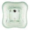 Top View Clear Gulfstream GS5004 La Fleur Glass Bowl