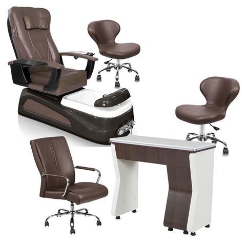 PSD100 Pedicure Chair Package Walnut Color