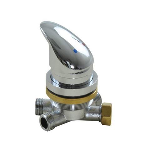 AYC 4-way faucet brass material with chrome finish