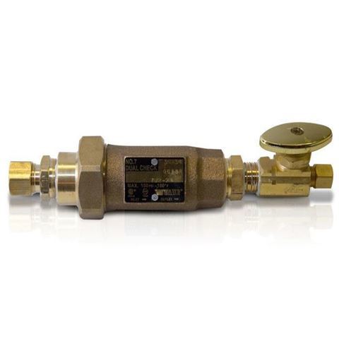 ANS 3/8 x 1/2 Dual Check Valve & Backflow Preventer 