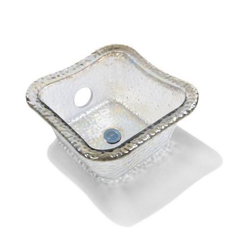 ANS Square Glass Bowl Crystal Reflection