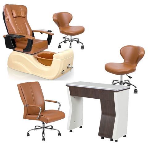 Brisa Pedicure Chair Package In Cappuccino