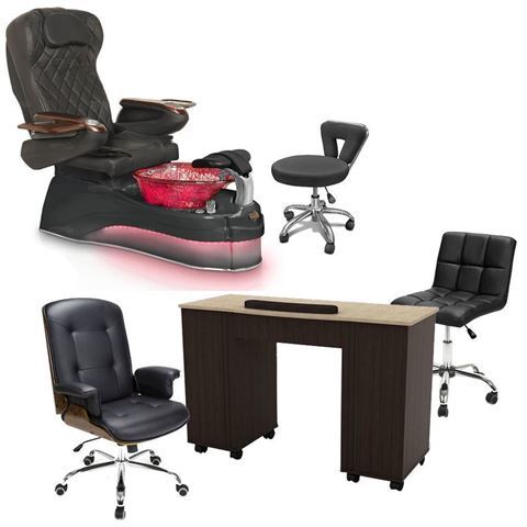 ampro pedicure chair package 9660 black