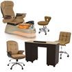 ampro pedicure chair package 9660 cappuccino