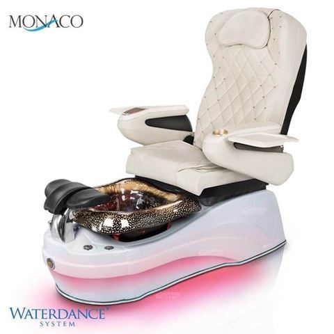 Gulfstream Monaco pedicure chair in 9660 white