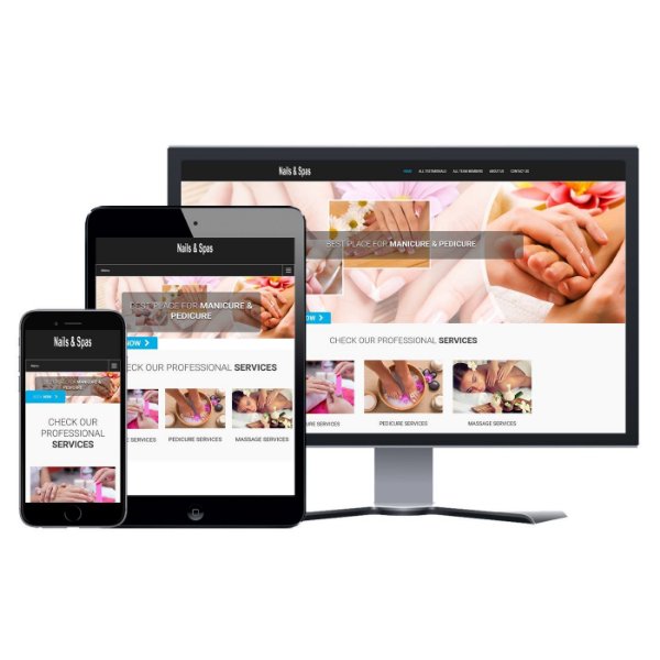 Hình ảnh Website Tiệm Nail - Thiết Kế #006