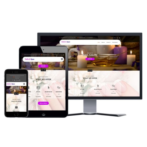 Hình ảnh Website Tiệm Nail - Thiết Kế #005