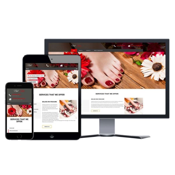 Hình ảnh Website Tiệm Nail - Thiết Kế #008