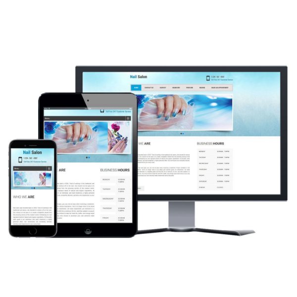 Hình ảnh Website Tiệm Nail - Thiết Kế #012
