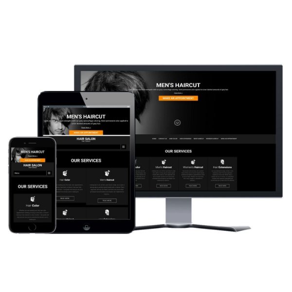 Hình ảnh Website Tiệm Tóc - Thiết Kế #104
