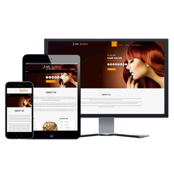 Hình ảnh Website Tiệm Tóc - Thiết Kế #105
