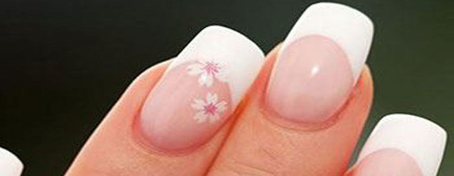 White Delicate Floral Tips